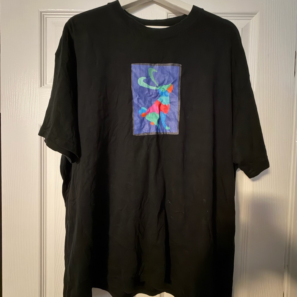 Nike Black Tee with Vibrant Graphic